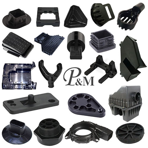 Svart PVC -formsprutning