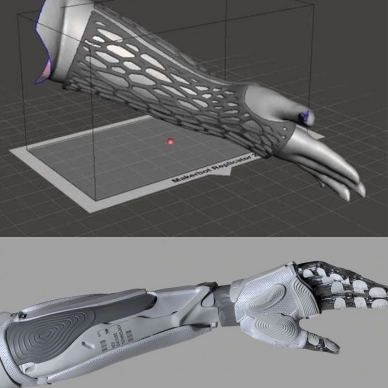 Mekanisk armformning