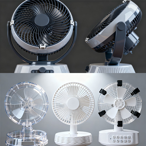 Plastinjektionsbordfläktgjutning