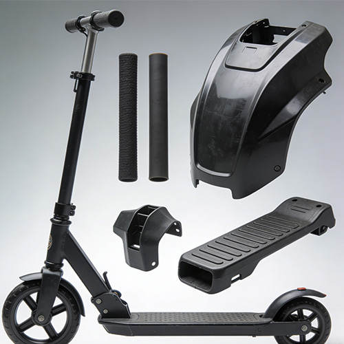 Scooter plastdelar gjutning